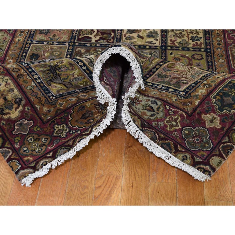 Extra Large Wide Runner Garden Design Rajasthan Hand Knotted Oriental