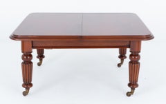 XL William IV Dining Table 14 Seater Extending Mahogany