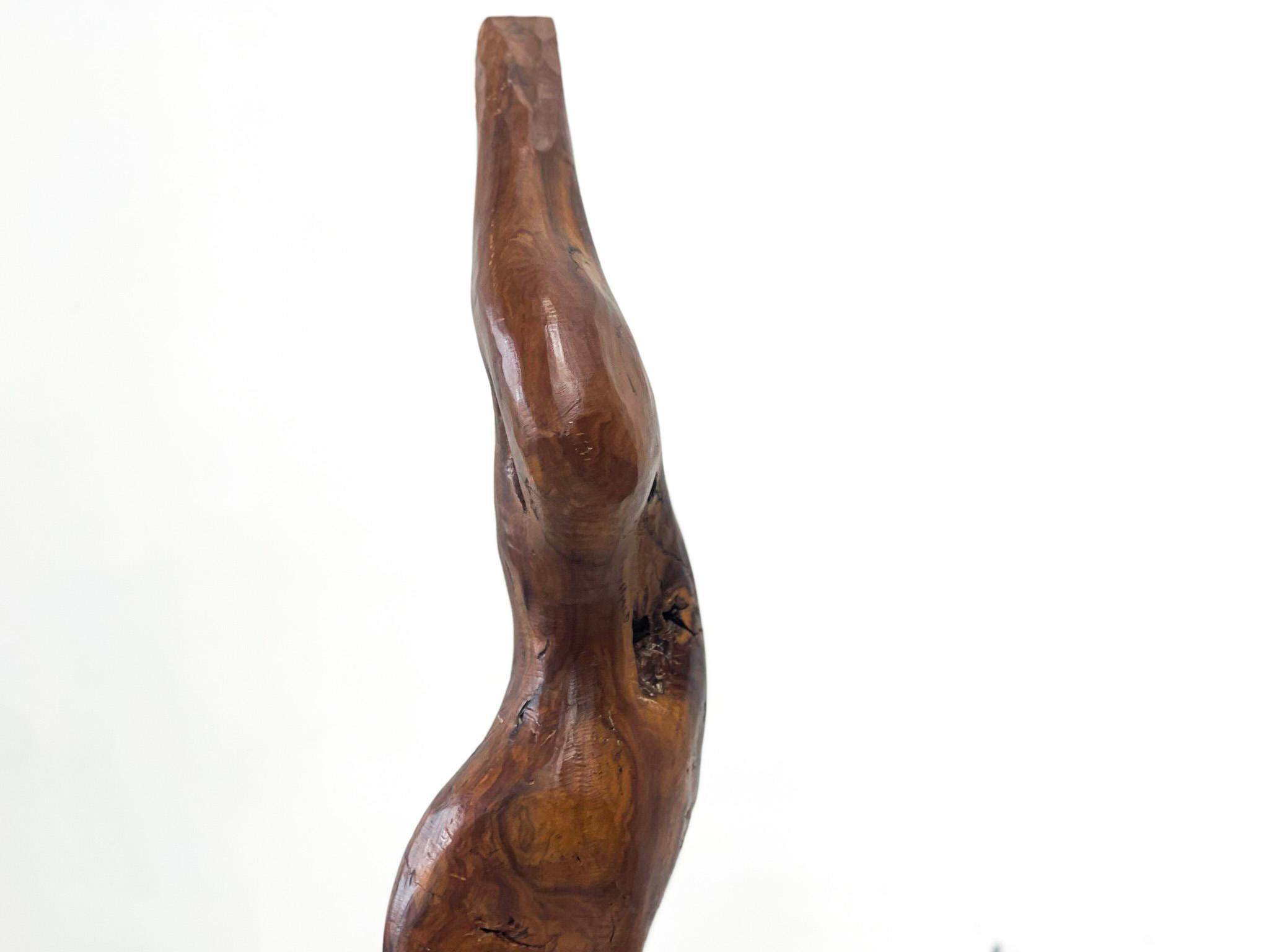 Mid-20th Century XL Wooden sculpture For Sale