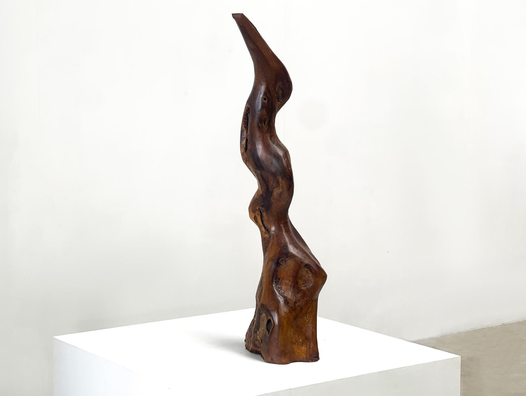 XL Wooden sculpture For Sale 3