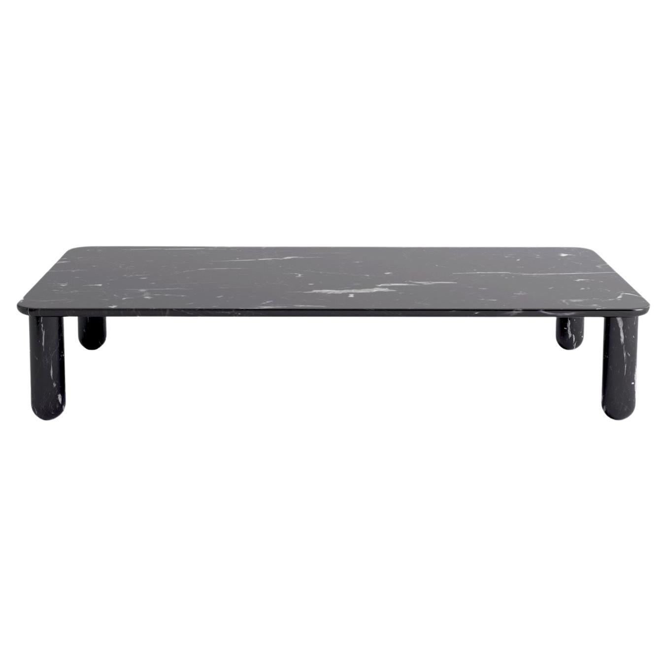 Xlarge Black Marble "Sunday" Coffee Table, Jean-Baptiste Souletie For Sale