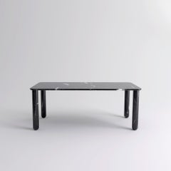 XLarge Black Marble "Sunday" Dining Table, Jean-Baptiste Souletie