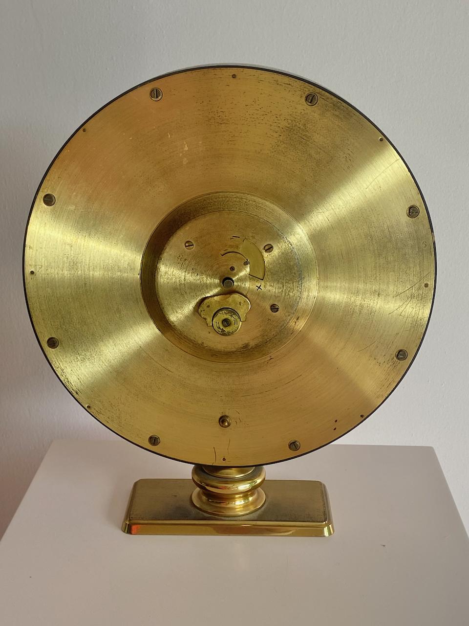 Art Deco XLarge German Kienzle world time desk clock Heinrich Möller For Sale