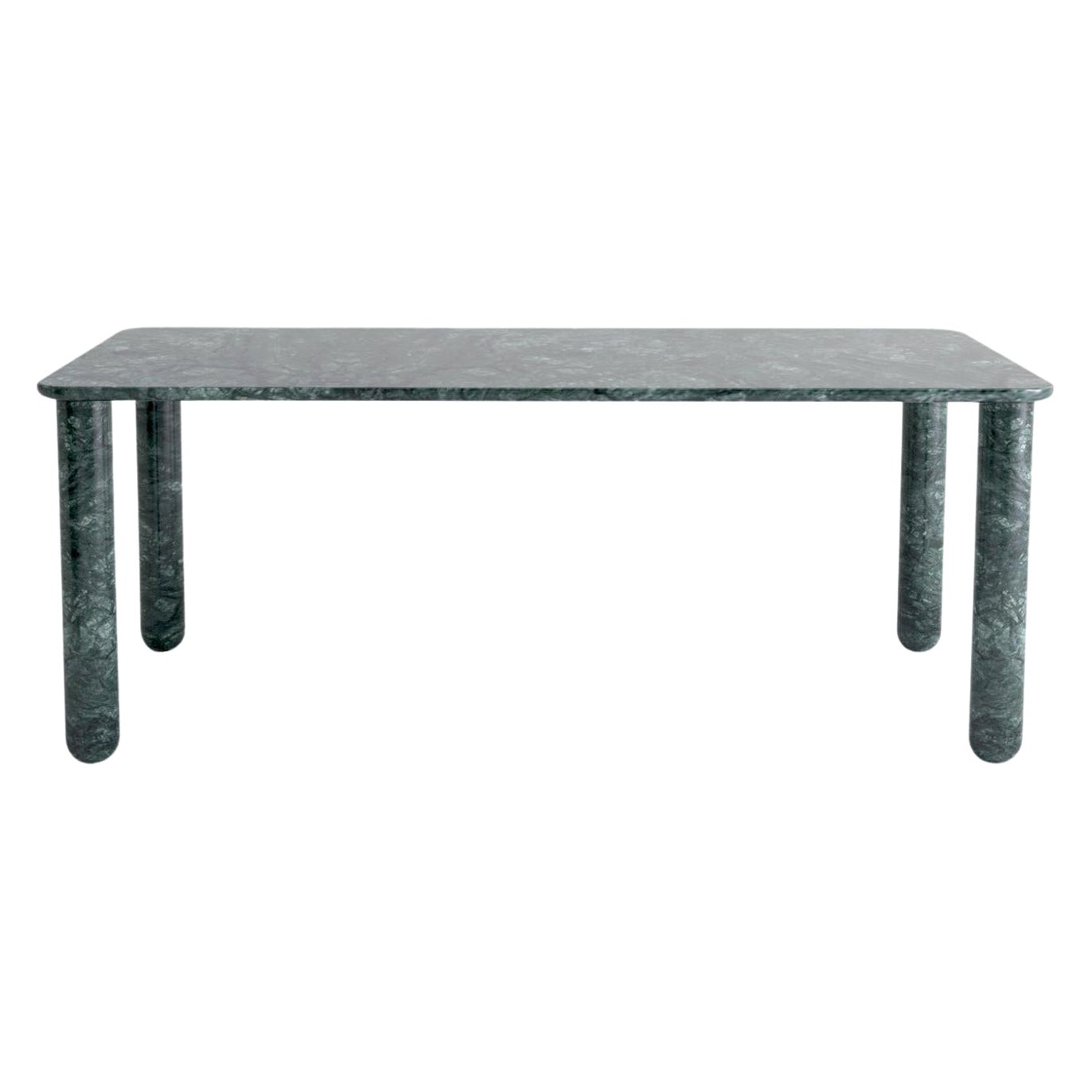 Xlarge Green Marble "Sunday" Dining Table, Jean-Baptiste Souletie For Sale
