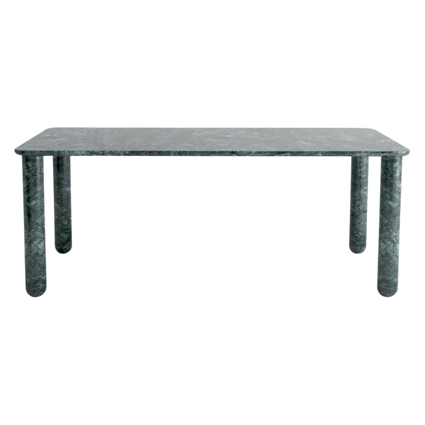 Xlarge Green Marble "Sunday" Dining Table, Jean-Baptiste Souletie