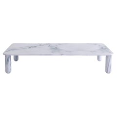 XLarge White Marble "Sunday" Coffee Table, Jean-Baptiste Souletie