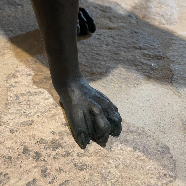 Xolo Hairless Dog Bronze Sculpture Master Sculptor Guillermo Castaño