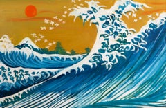 Xu Yan Landscape Original Oil On Canvas "Wave"