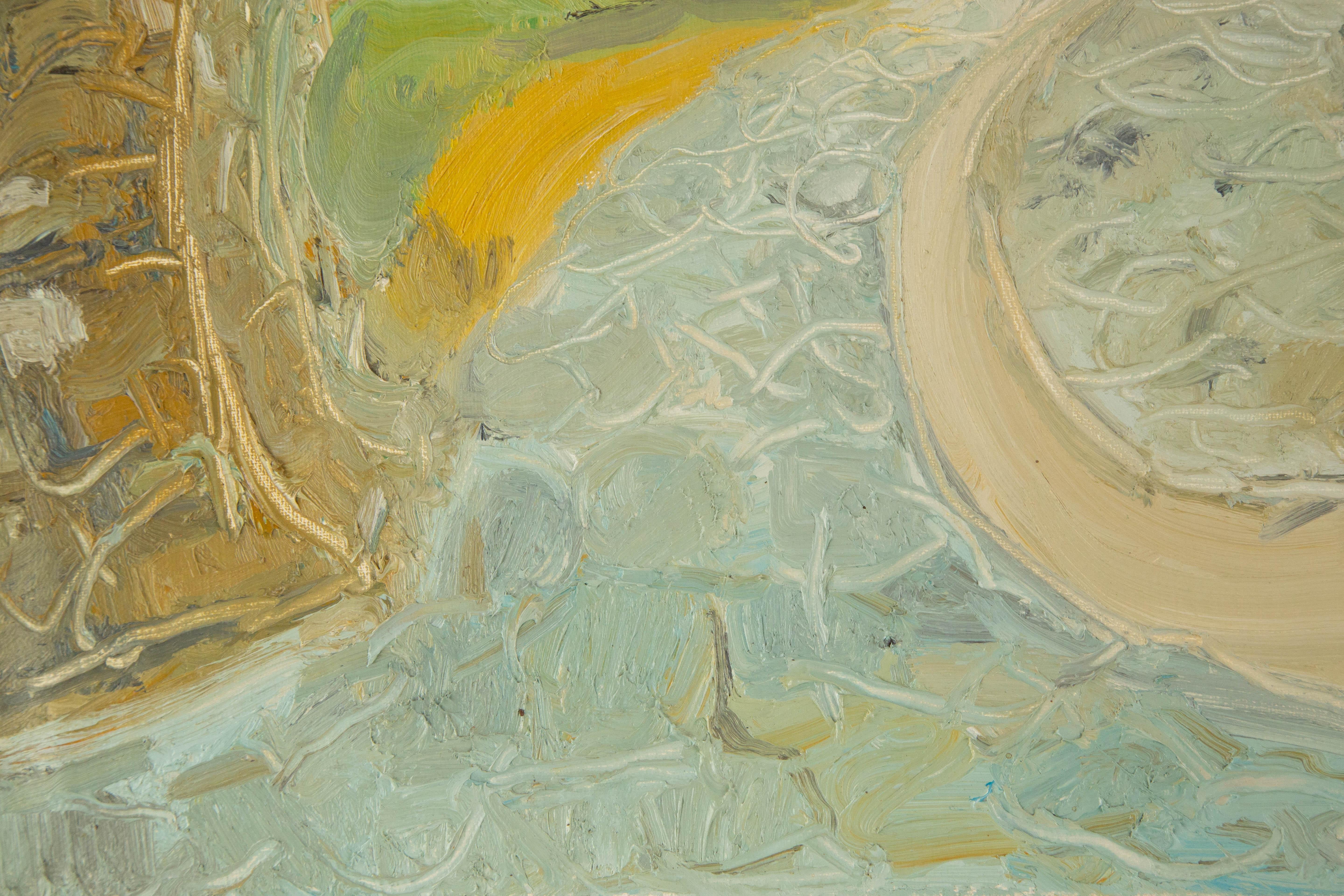 Xudong Shang Landschaft, Original-Ölgemälde „Path“, Xudong im Angebot 1