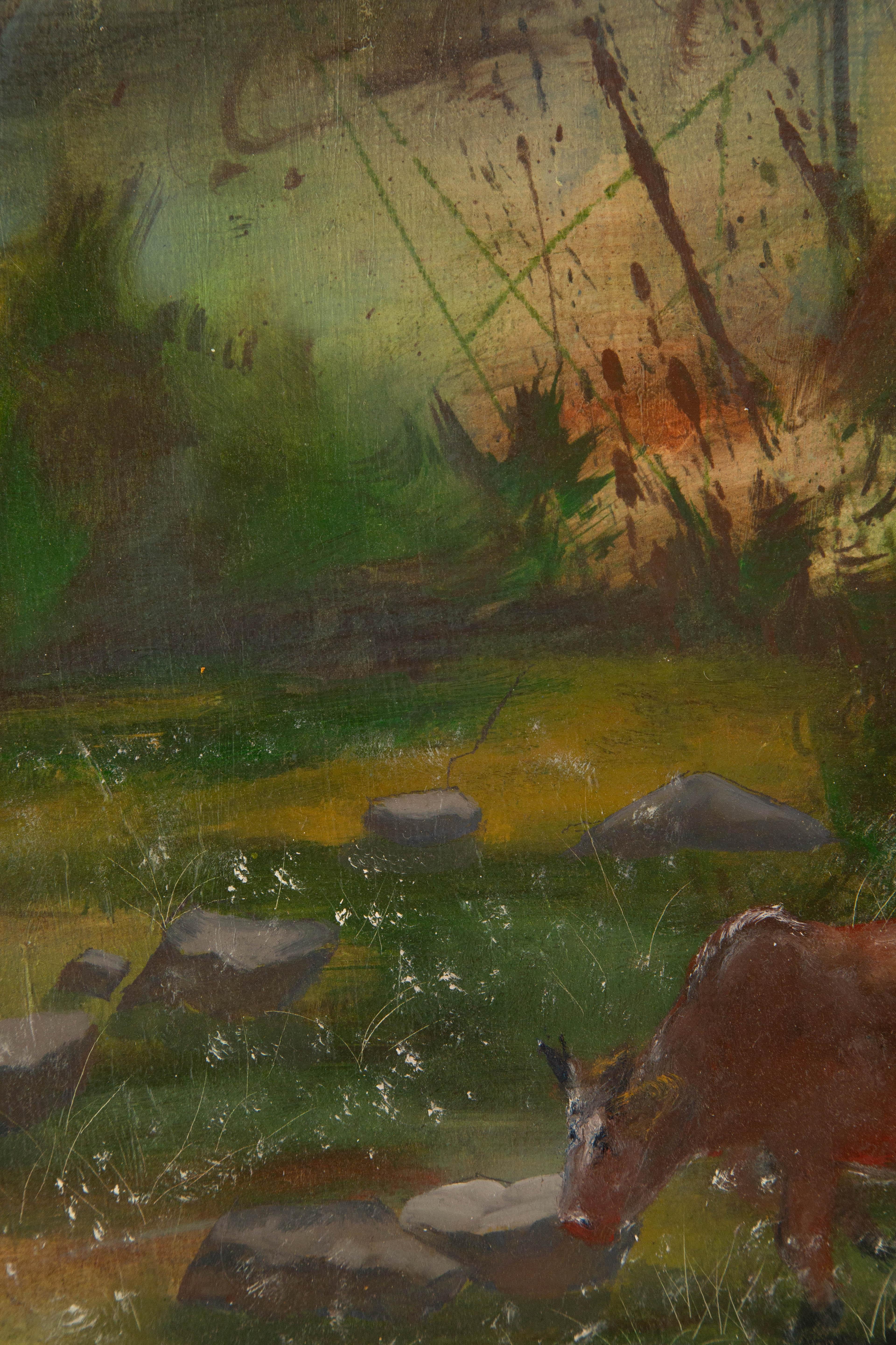 Xudong Shang Landscape Original Oil Painting 