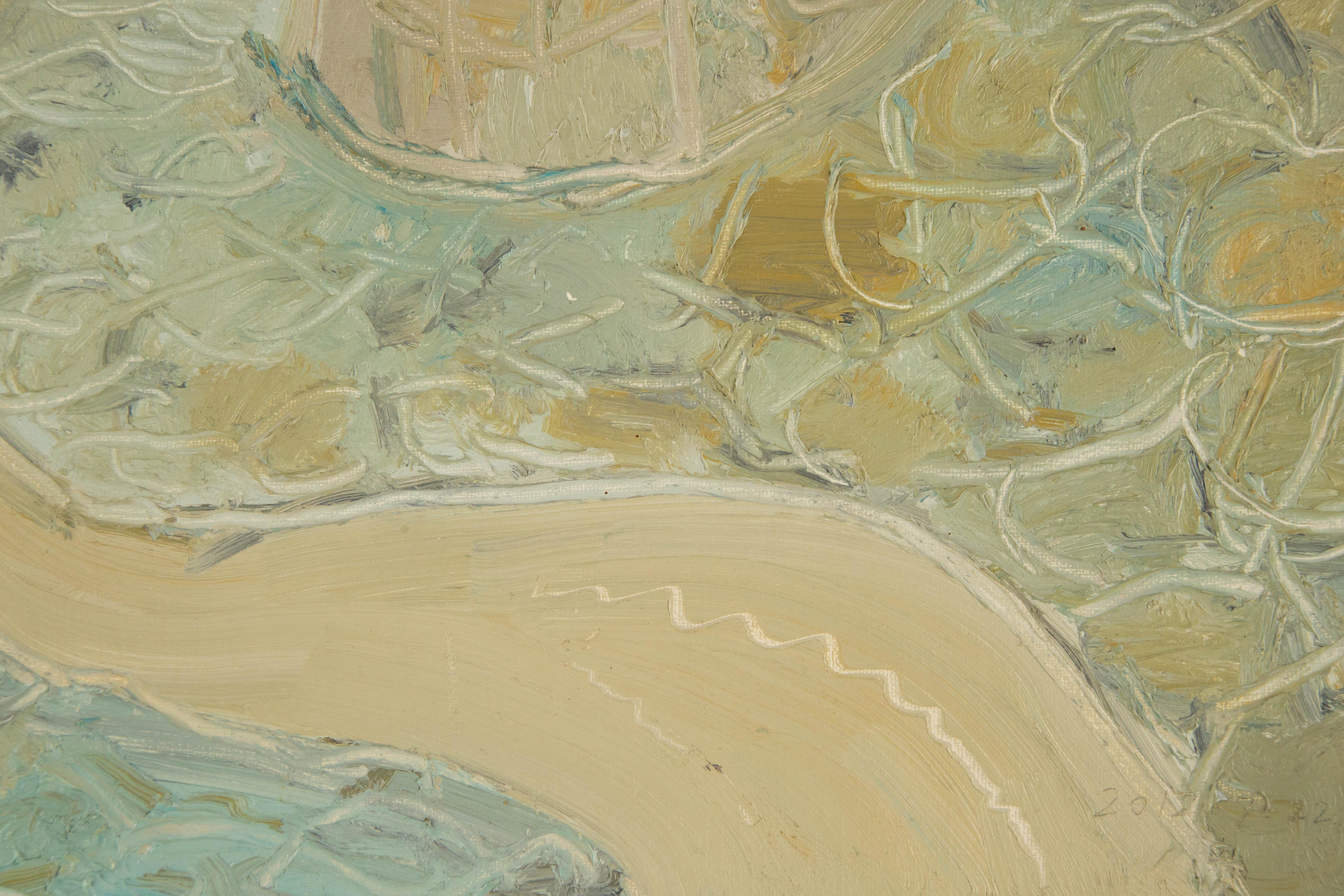 Xudong Shang Landschaft, Original-Ölgemälde „Path“, Xudong im Angebot 3