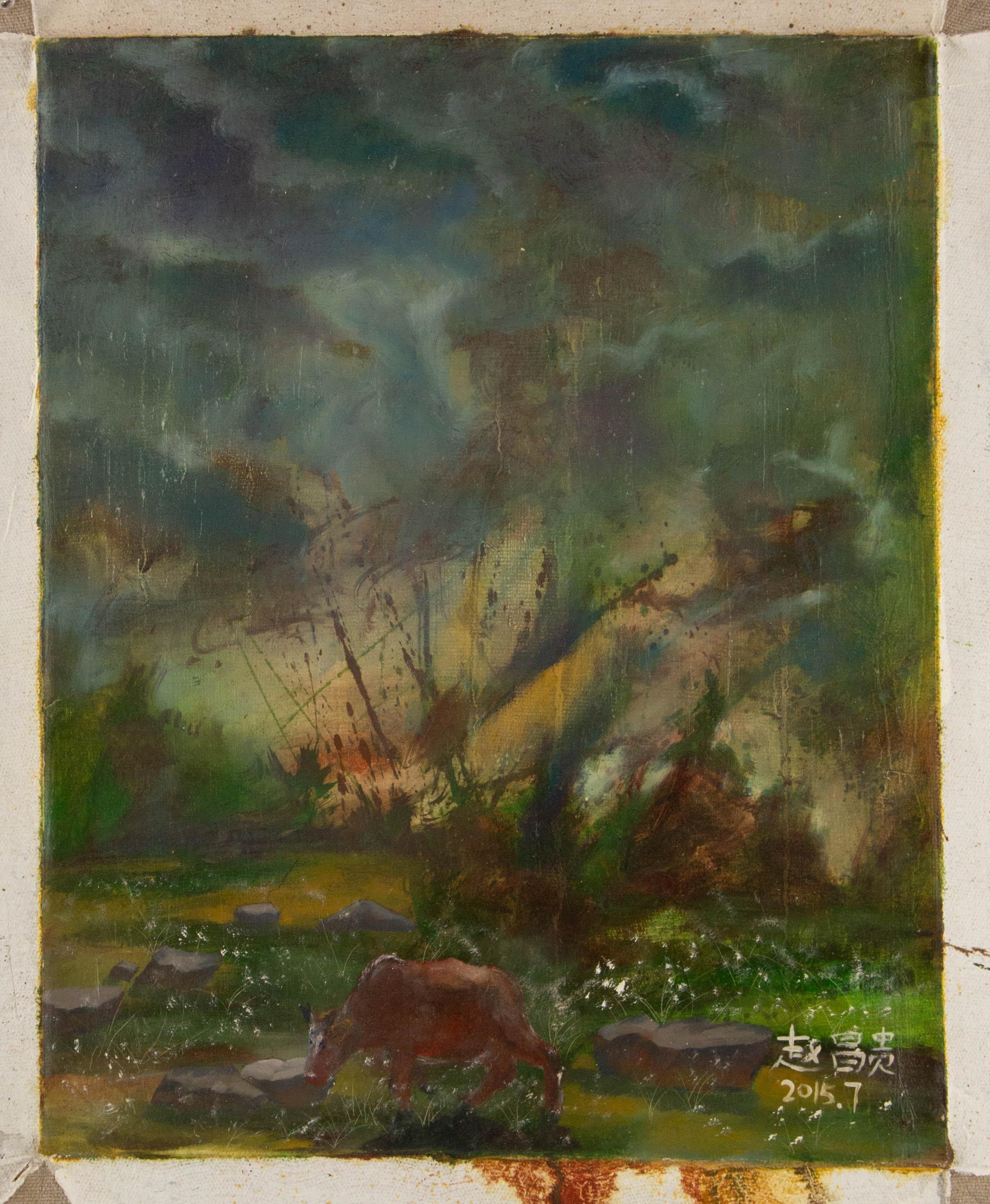 Xudong Shang Landscape Original Oil Painting 
