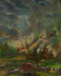 Xudong Shang Landscape Original Oil Painting "Path"