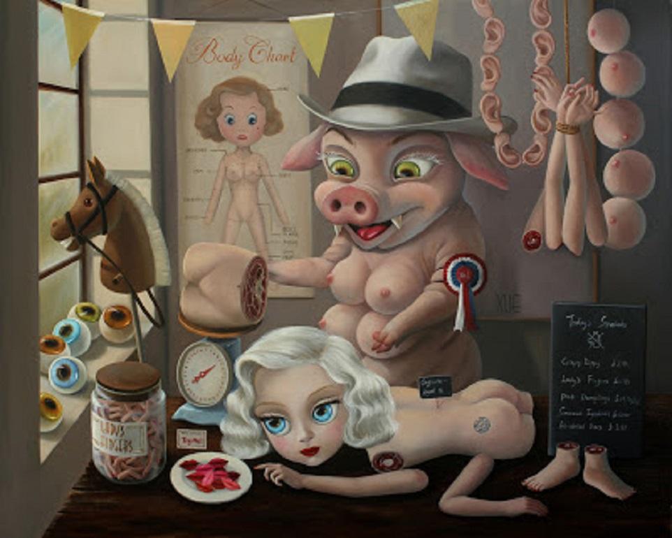 Prime Cuts - Painting by Xue Wang