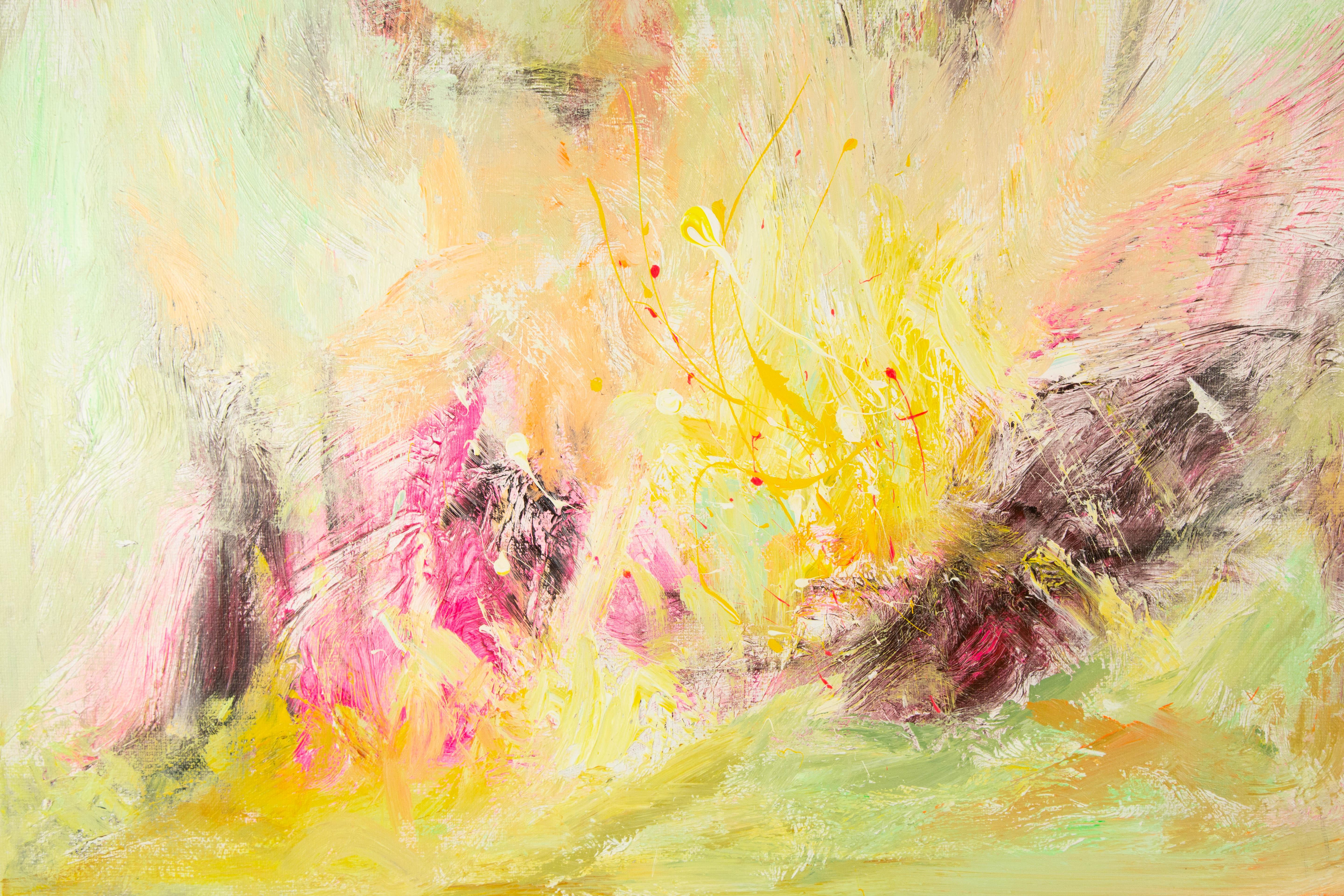 XueQun Li Abstract Original Acrylic Painting 