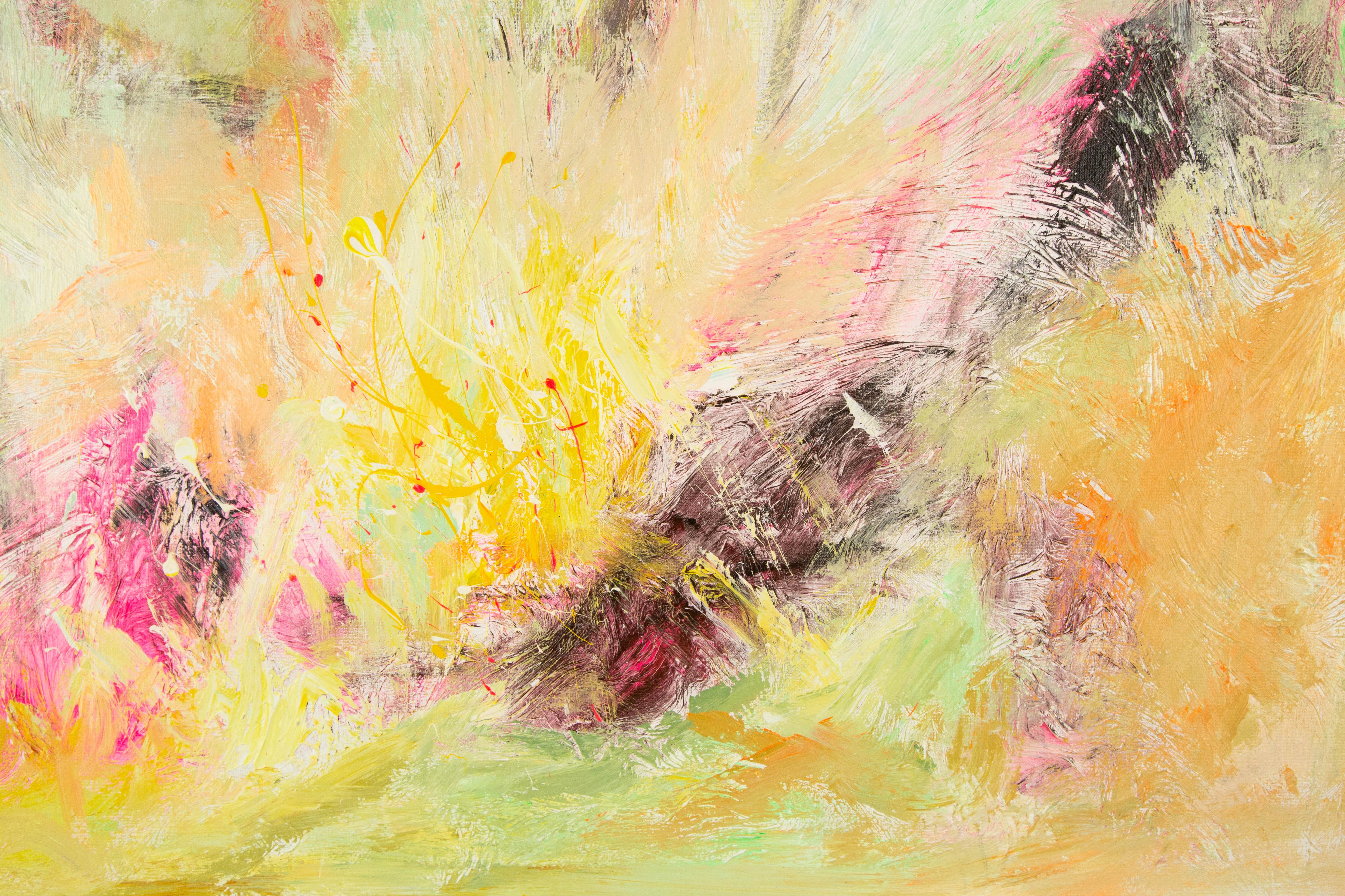 XueQun Li Abstract Original Acrylic Painting 