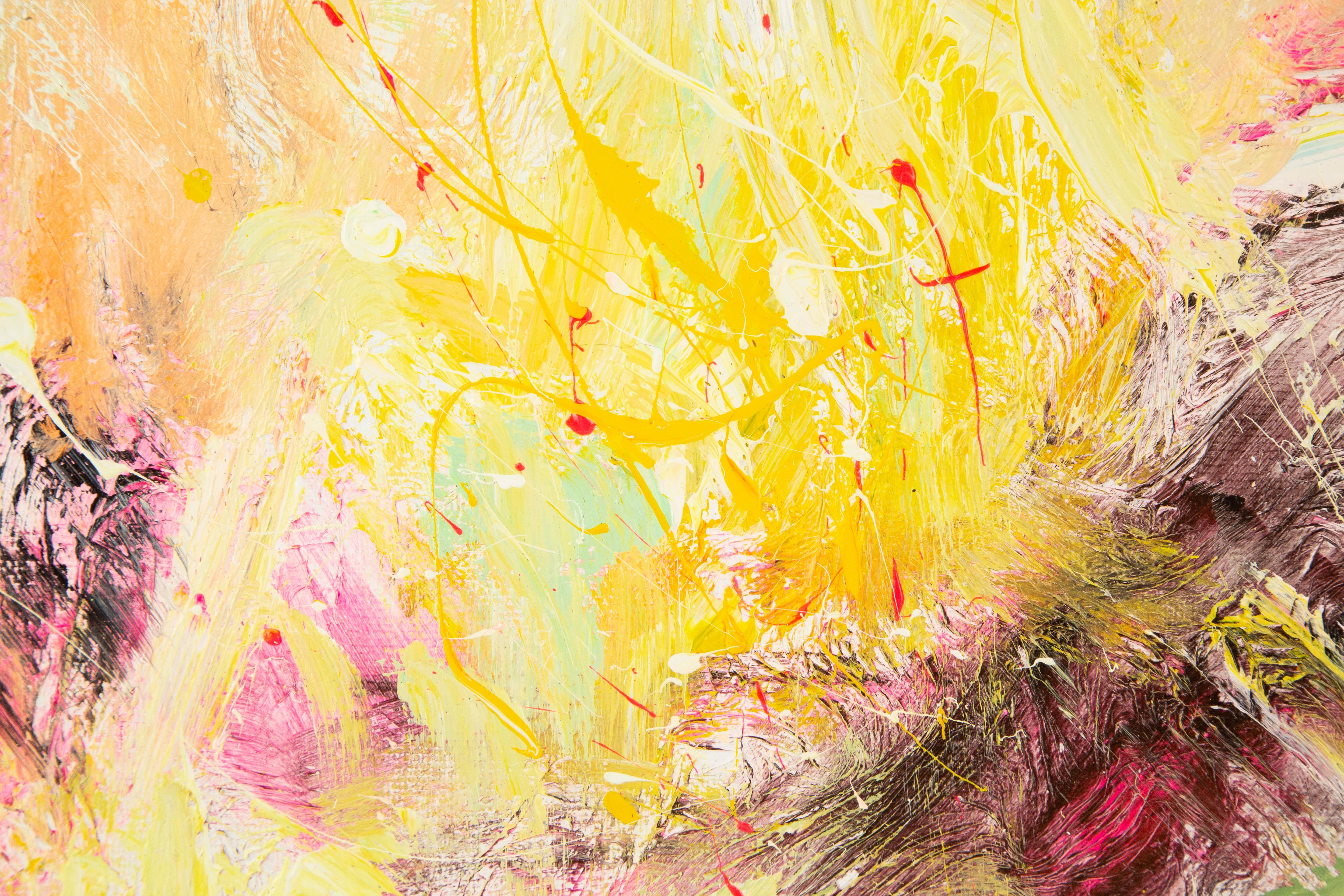 XueQun Li Abstract Original Acrylic Painting 