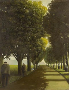 Xuesong Han - Xuesong Han Paisaje Original Óleo Sobre Lienzo "Bajo la sombra" Xuesong Han Paisaje Original Óleo Sobre Lienzo "Bajo la sombra"