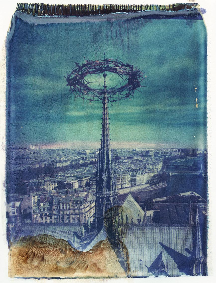 Color Photograph xulong zhang - Notre Dame 4 - Contemporain, 21e Siècle, Polaroid, Paris, Icons
