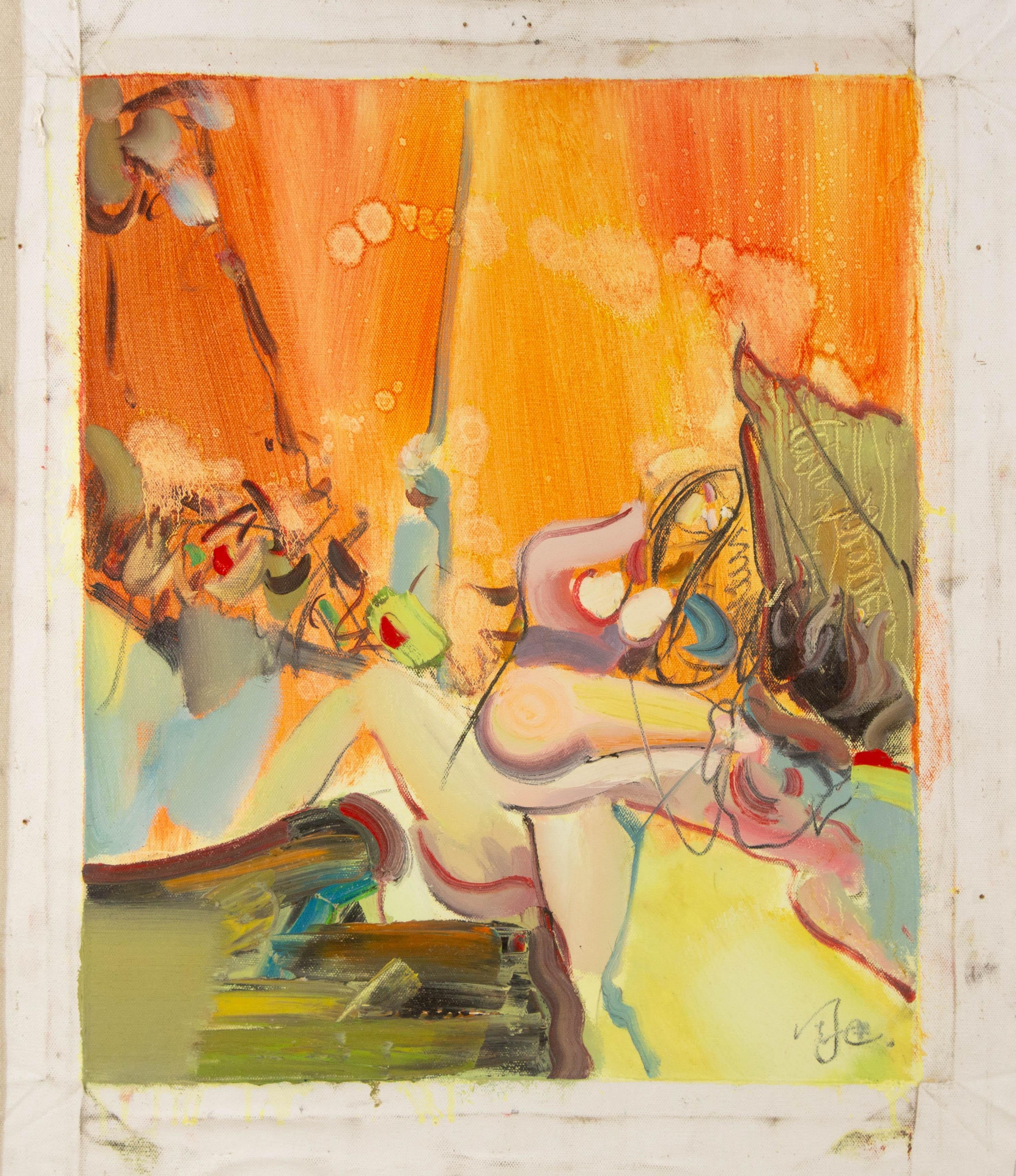 Xun Su Abstrakt Original Öl auf Leinwand 