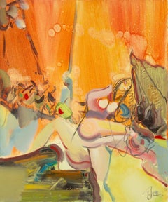 Xun Su Abstrakt Original Öl auf Leinwand "Sommerlied"