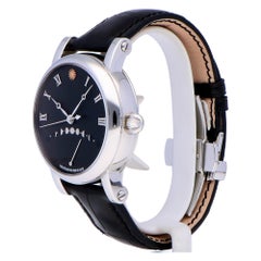 Pre-Owned Christiaan Van Der Klaauw Retro Moon Stainless Steel CKRT3344