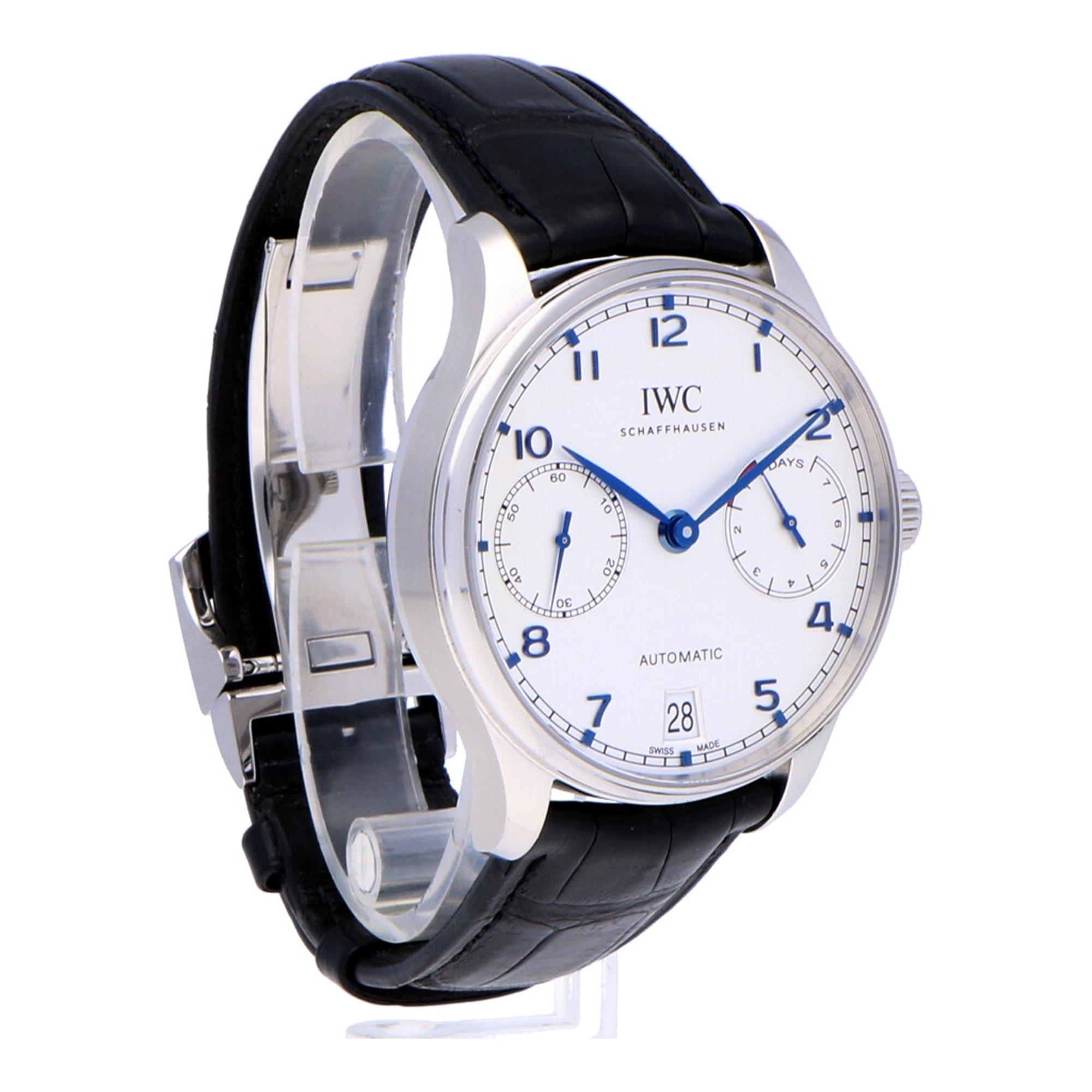 Pre-Owned IWC Portugieser Stainless Steel IW500705 Watch at 1stDibs