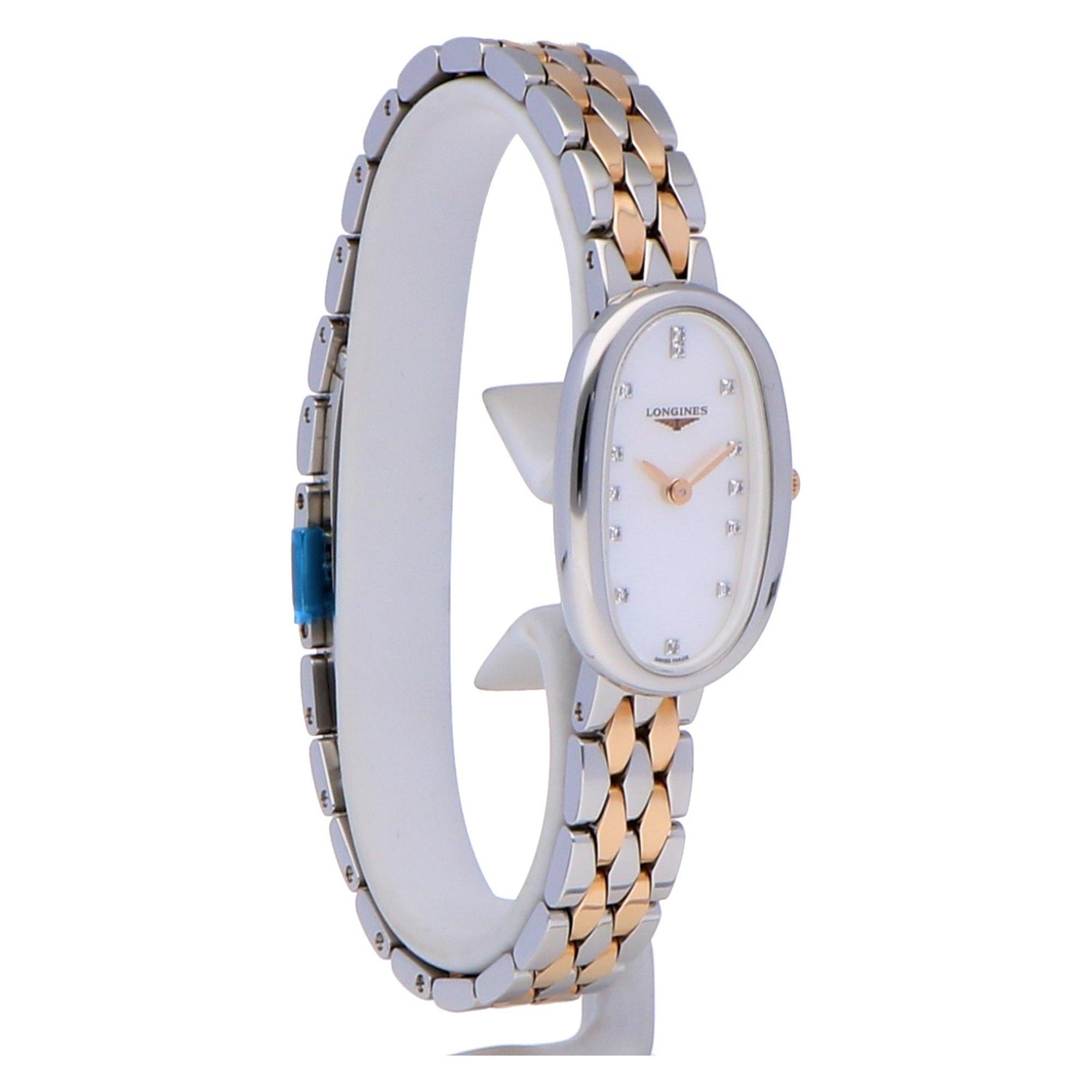 Pre-Owned Longines Symphonette Stainless Steel and Rose Gold L2.305.5.87.7 3