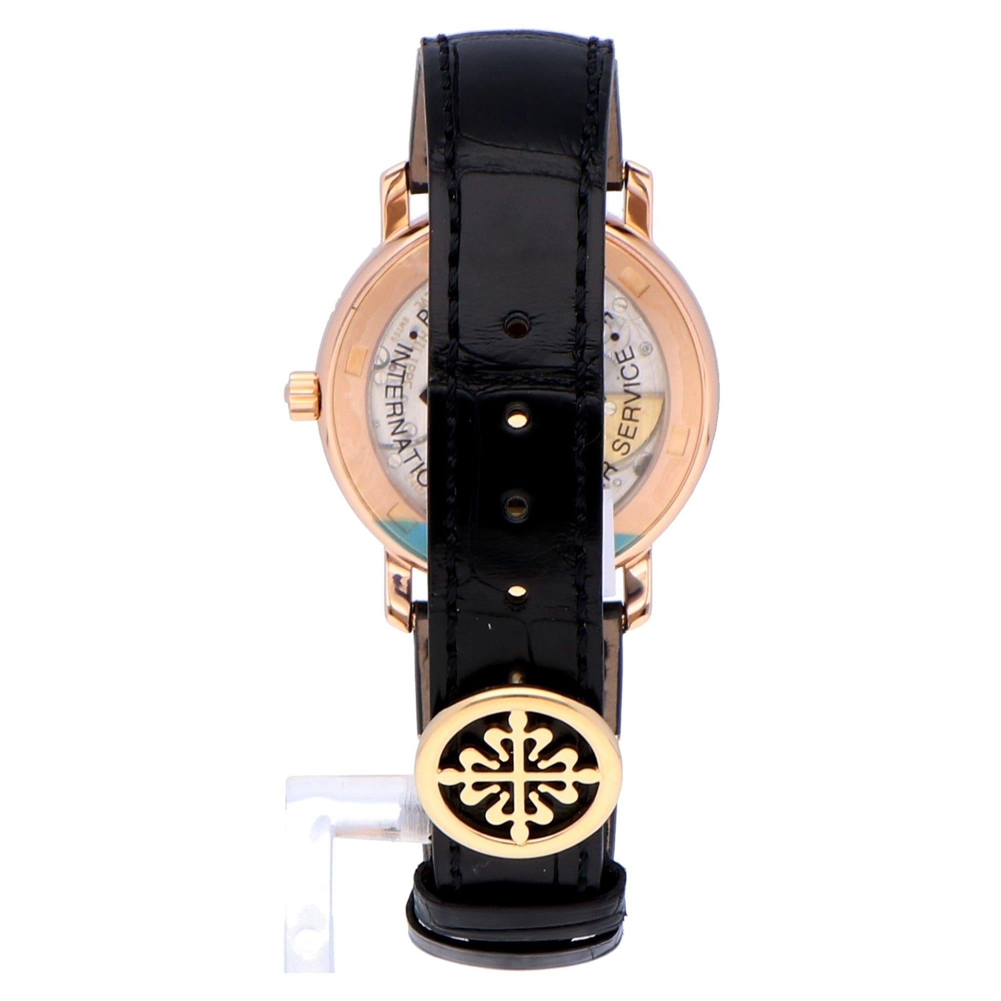 Pre-Owned Patek Philippe Calatrava 18 Karat Rose Gold 5055R Watch 1
