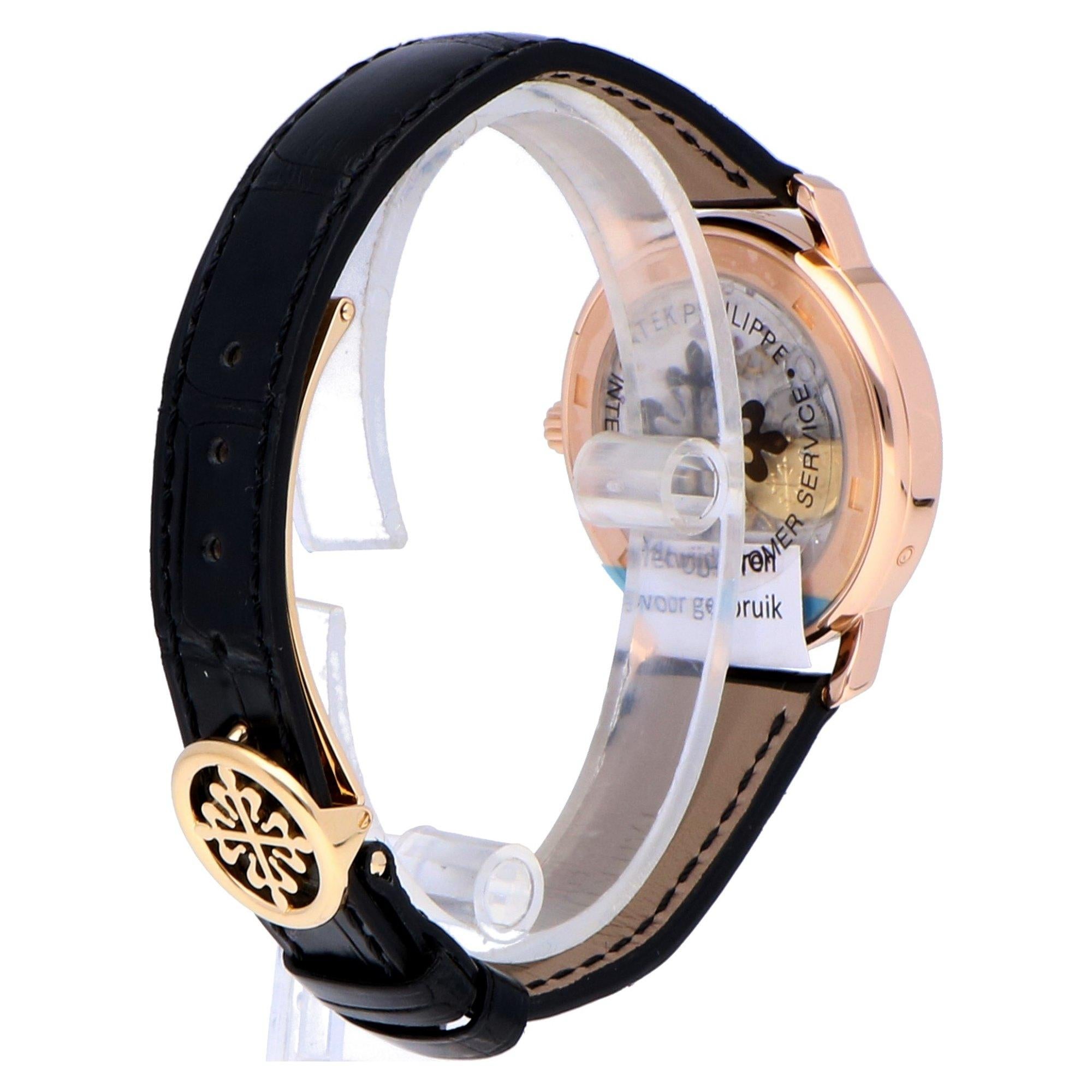 Pre-Owned Patek Philippe Calatrava 18 Karat Rose Gold 5055R Watch 2