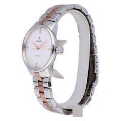 Pre-Owned Rado Coupole Stainless Steel and Rose Gold R22862722 Watch