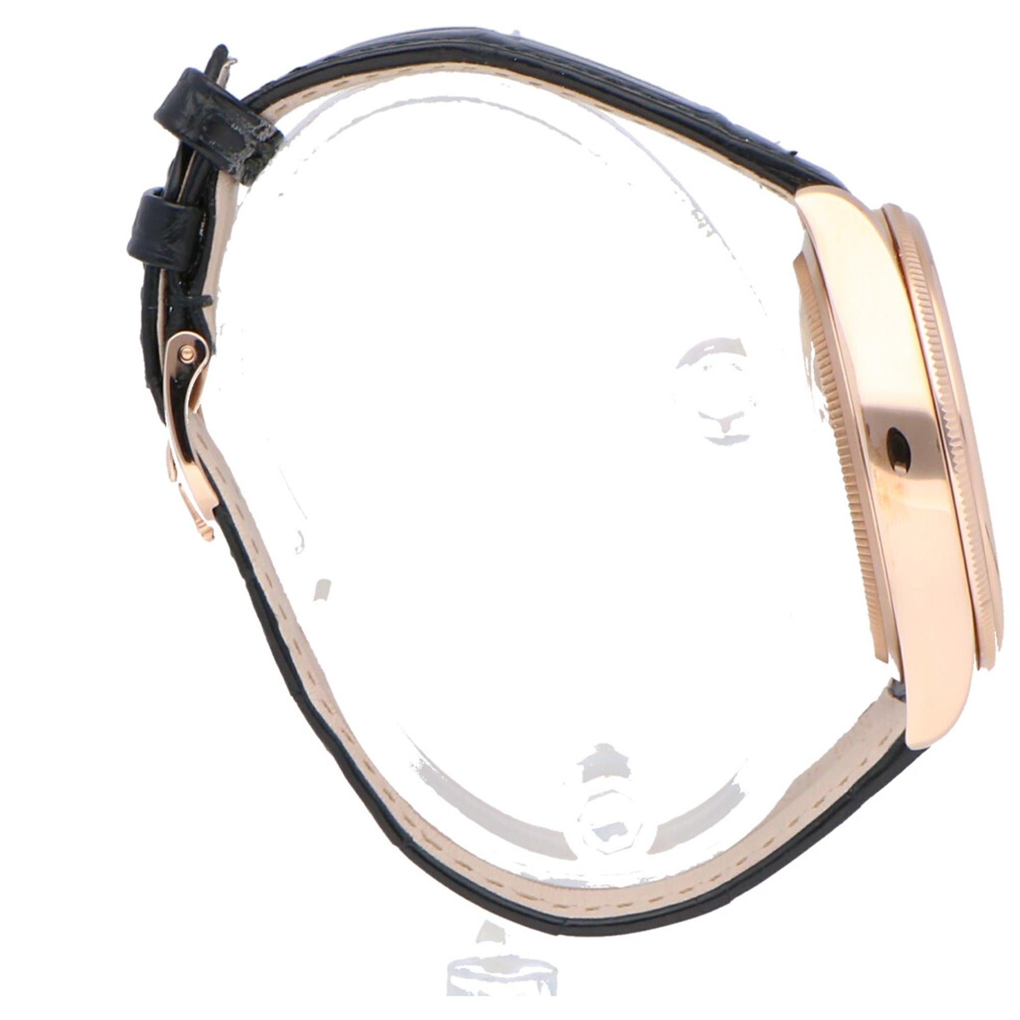 Pre-Owned Rolex Cellini 18 Karat Rose Gold 50525-0016 Watch 3