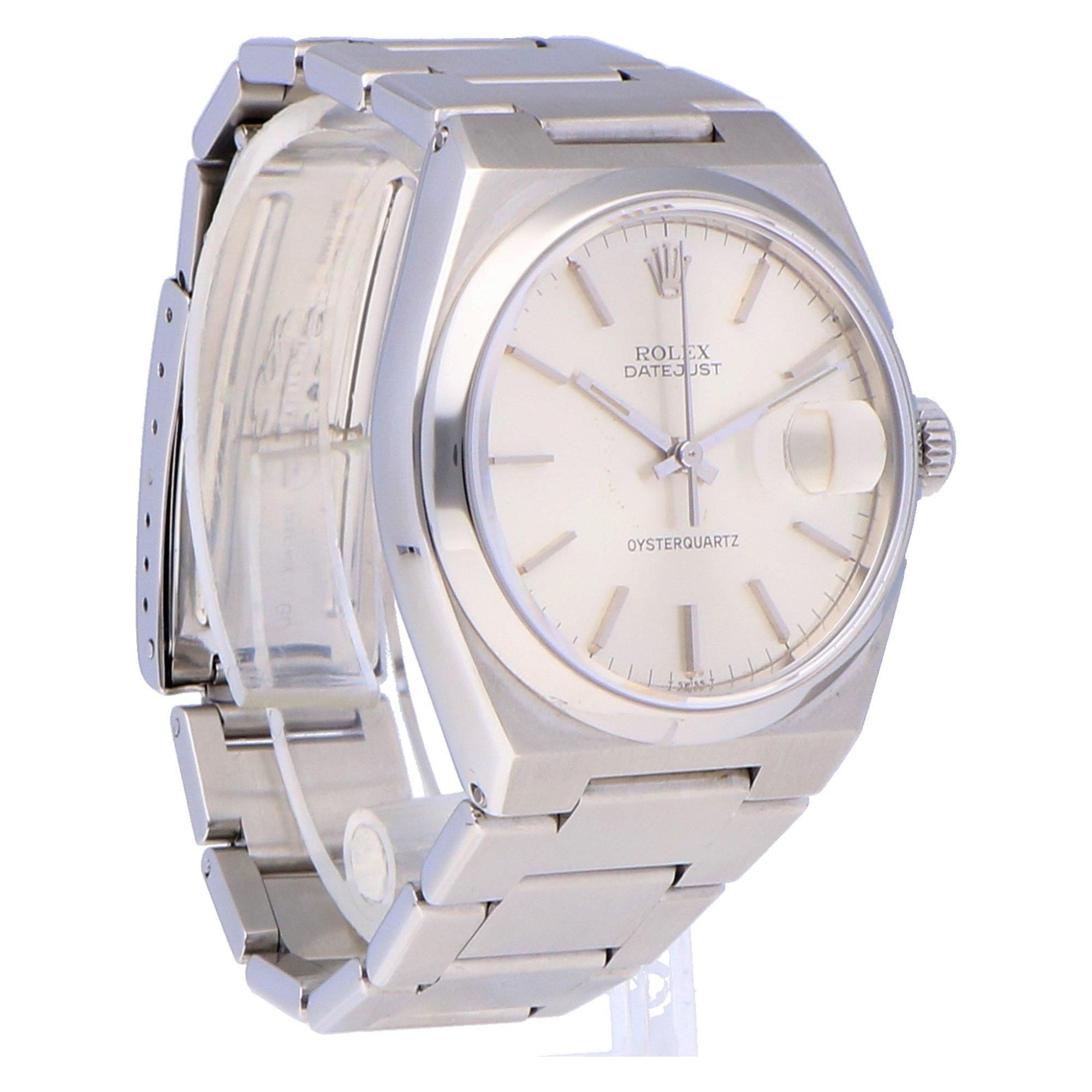 Pre-Owned Rolex Datejust Oysterquartz Stainless Steel 17000 Watch 3