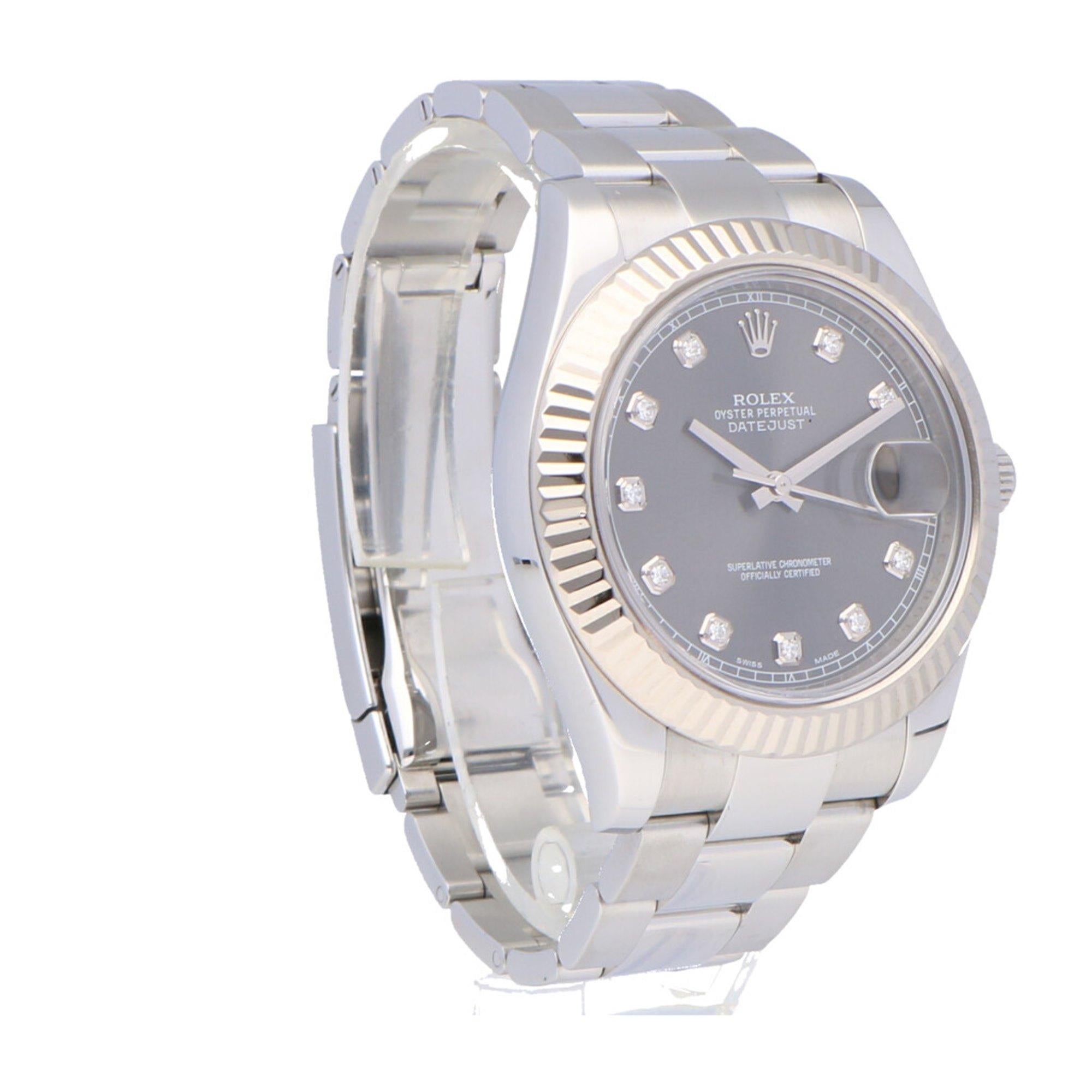 Pre-Owned Rolex Datejust Stainless Steel 116334 Watch 4