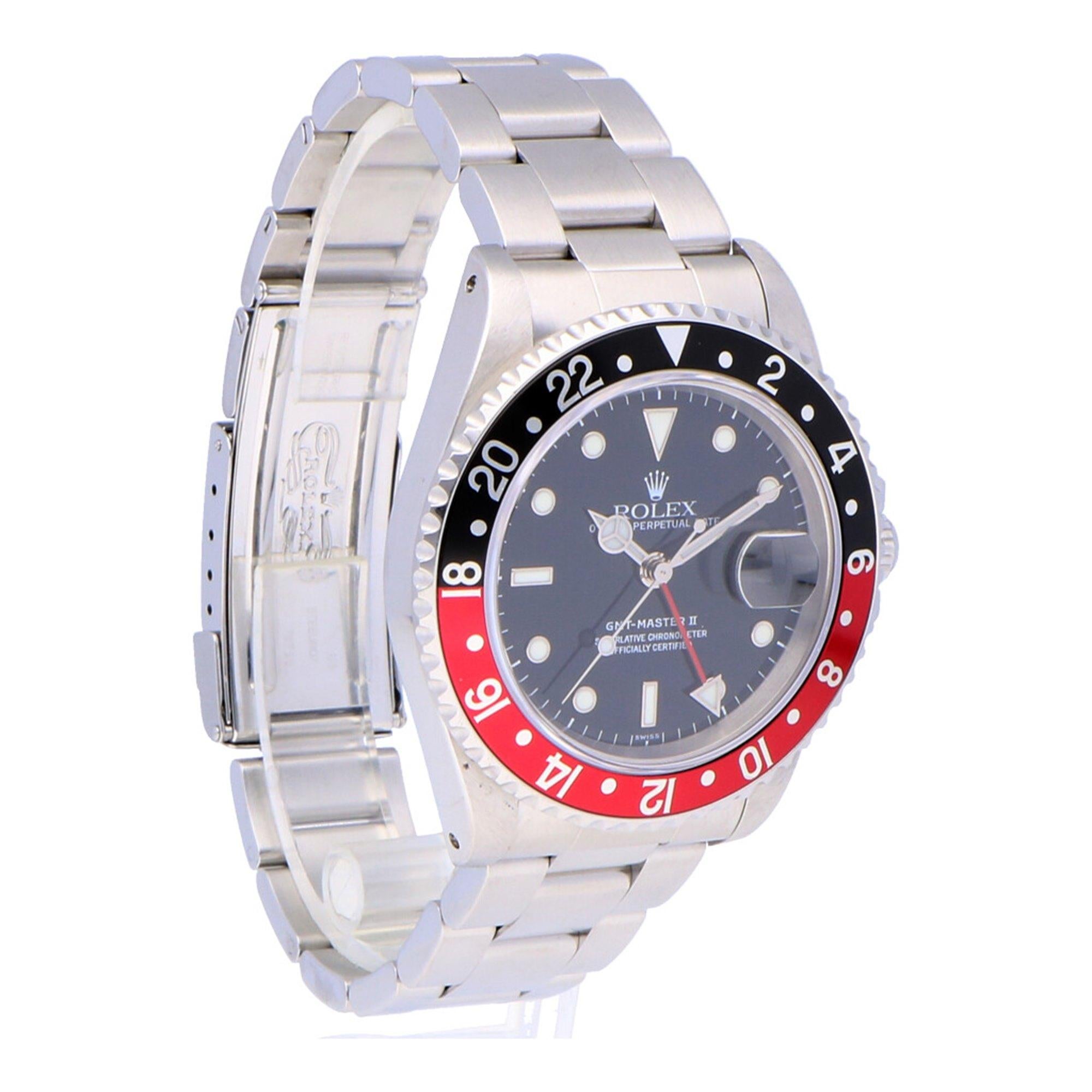 Pre-Owned Rolex Gmt-Master II Stainless Steel 16710 Watch 4