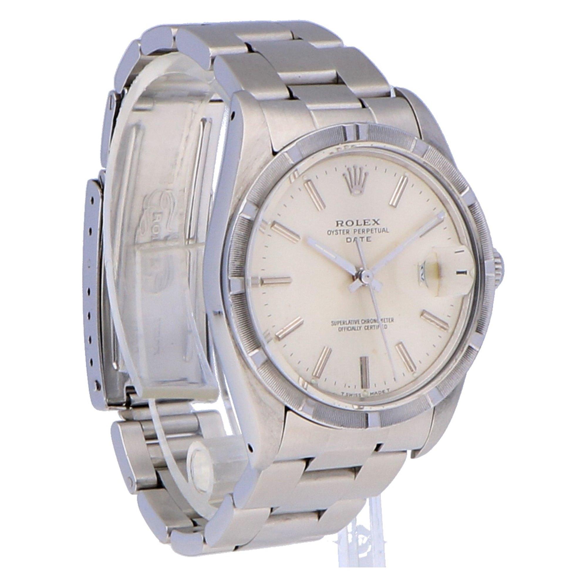 Pre-Owned Rolex Oyster Perpetual Date Stainless Steel 15010 Watch 4