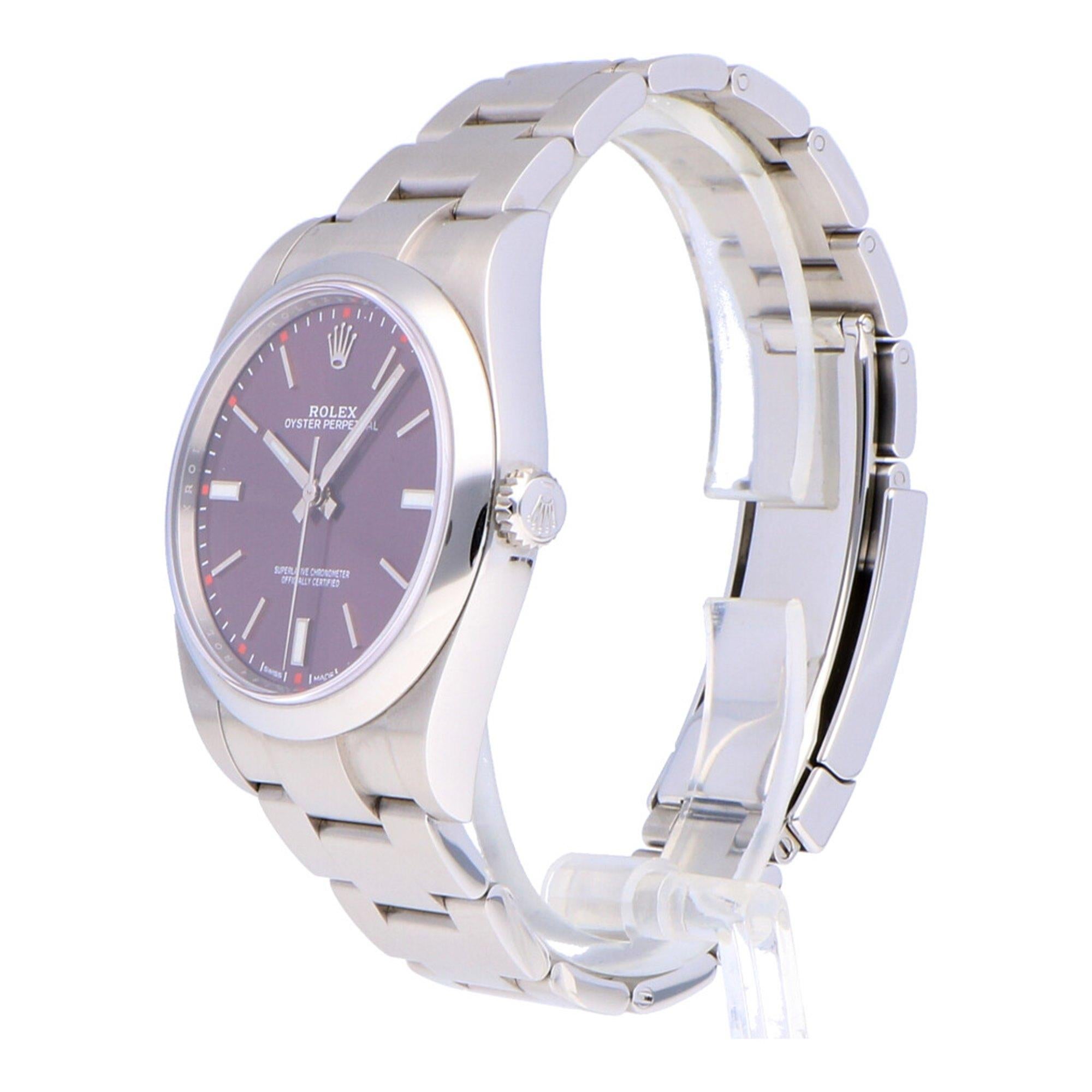 Pre-Owned Rolex Oyster Perpetual Stainless Steel 114300 Watch In Good Condition In Bishops Stortford, Hertfordshire