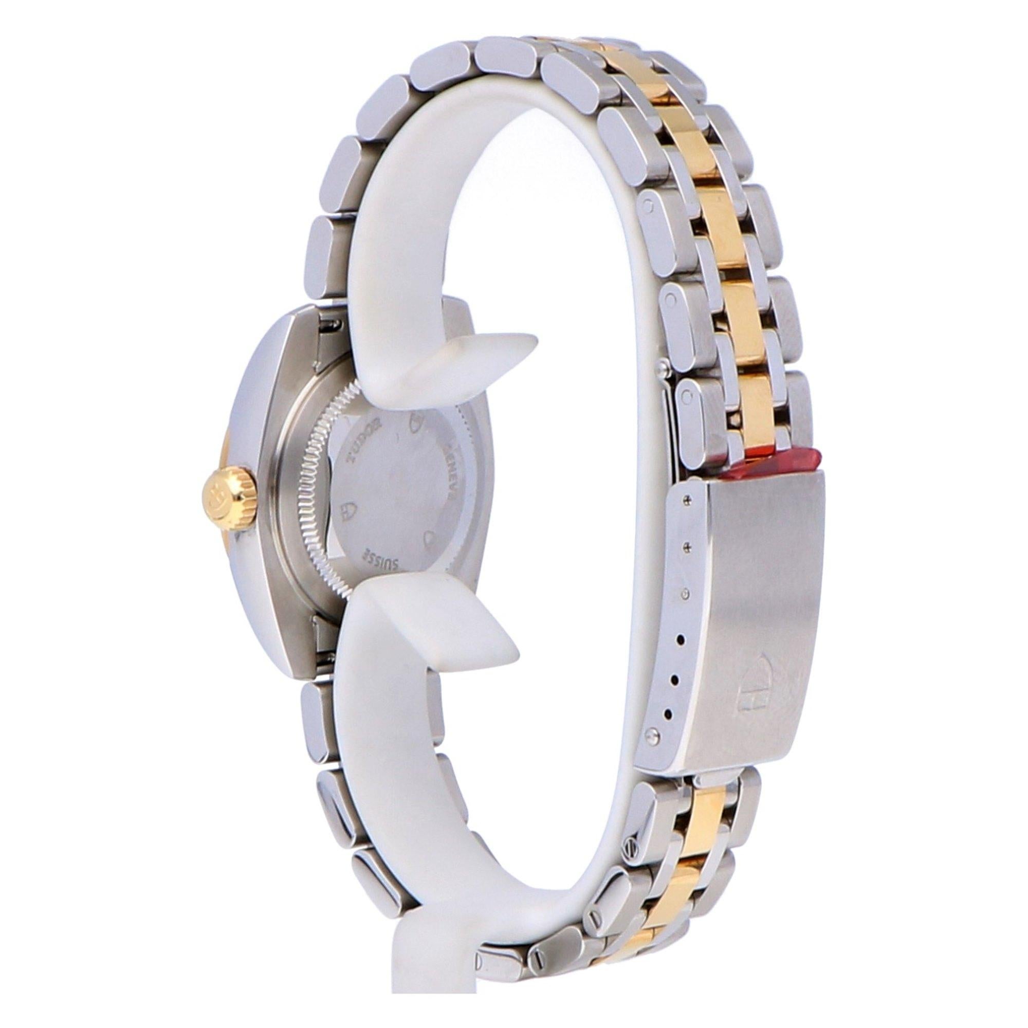 Pre-Owned Tudor Classic Stainless Steel and Yellow Gold 22023-0006 In Good Condition In Bishops Stortford, Hertfordshire