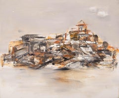 Xuzeng Liu Surrealismo Óleo Original Sobre Lienzo "Trazo"