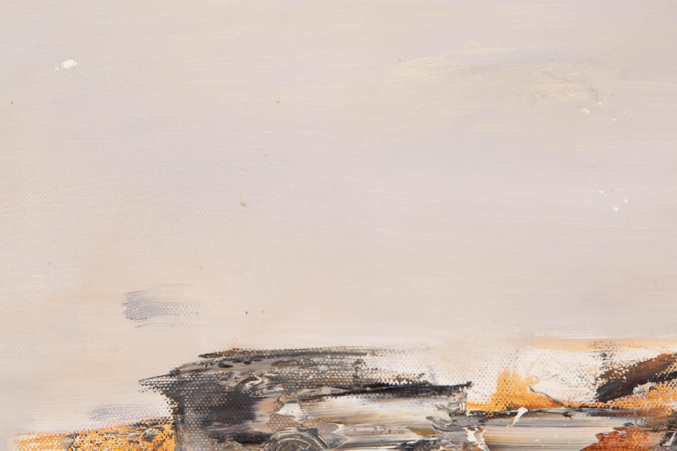 Xuzeng Liu Surrealismus Original Öl auf Leinwand „Trace“ im Angebot 2