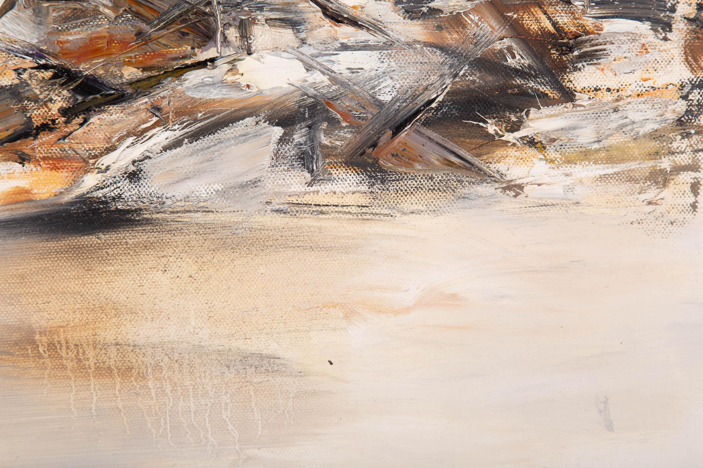 Xuzeng Liu Surrealismus Original Öl auf Leinwand „Trace“ im Angebot 6