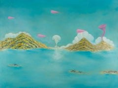 Xuzeng Liu Surrealist Original Oil On Canvas "New World No. 5"