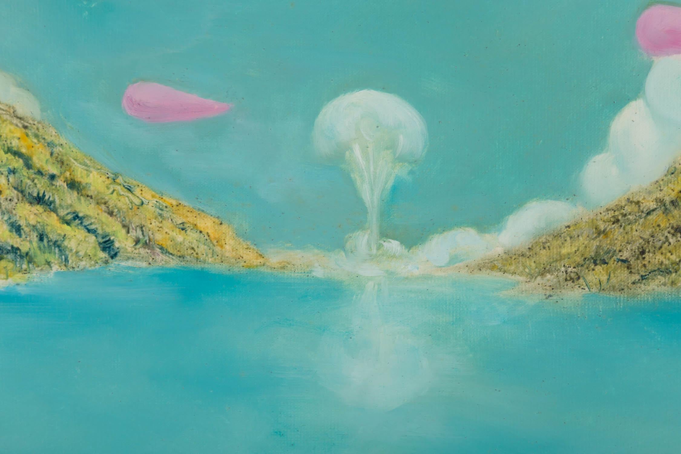 Xuzeng Liu Olio su tela originale surrealista 
