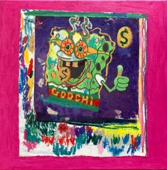 « Meme Money 000 : Goochi Sponge », XVALA, peinture de supports mixtes