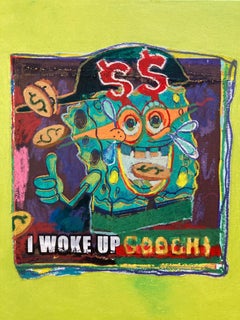 Meme Money 002: Esponja Goochi, ' de XVALA, Pintura Técnica Mixta