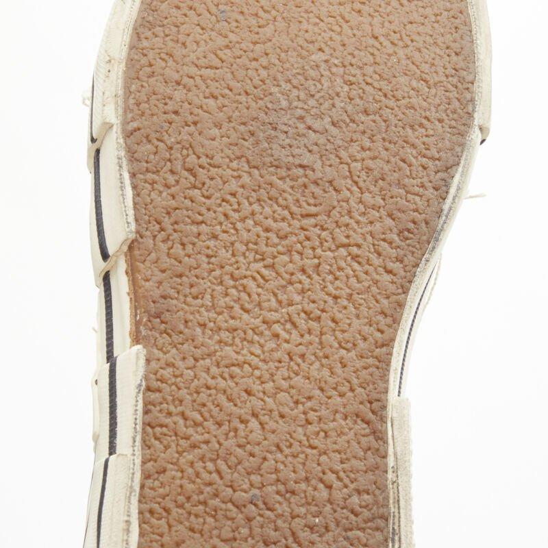 Chausssures basses XVESSEL G.O.P. jaune déconstruites et vieillies EU37 US7 en vente 5