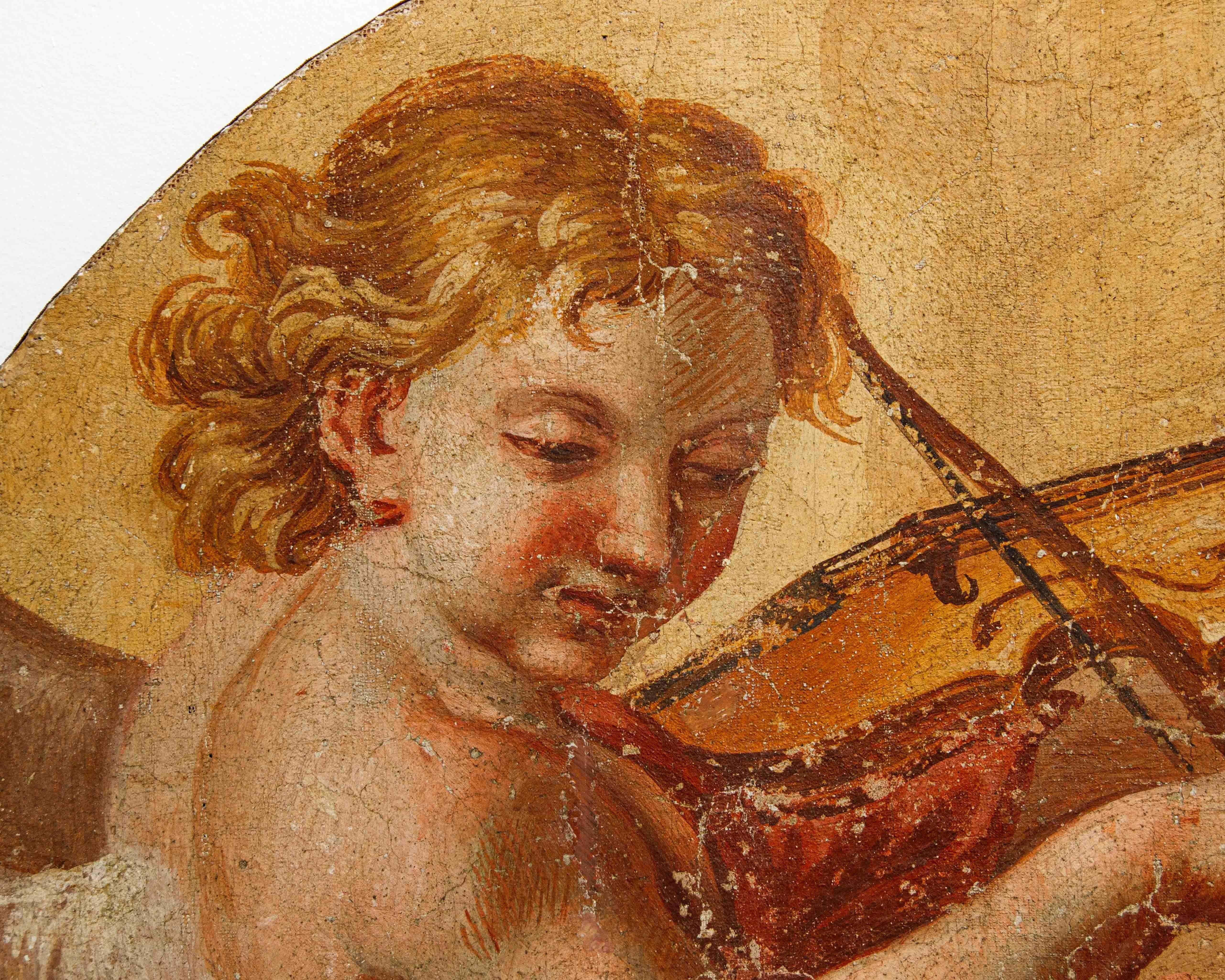17. Jahrhundert

Amor spielt die Geige

Gemälde auf Leinwand, 174 x 82 cm