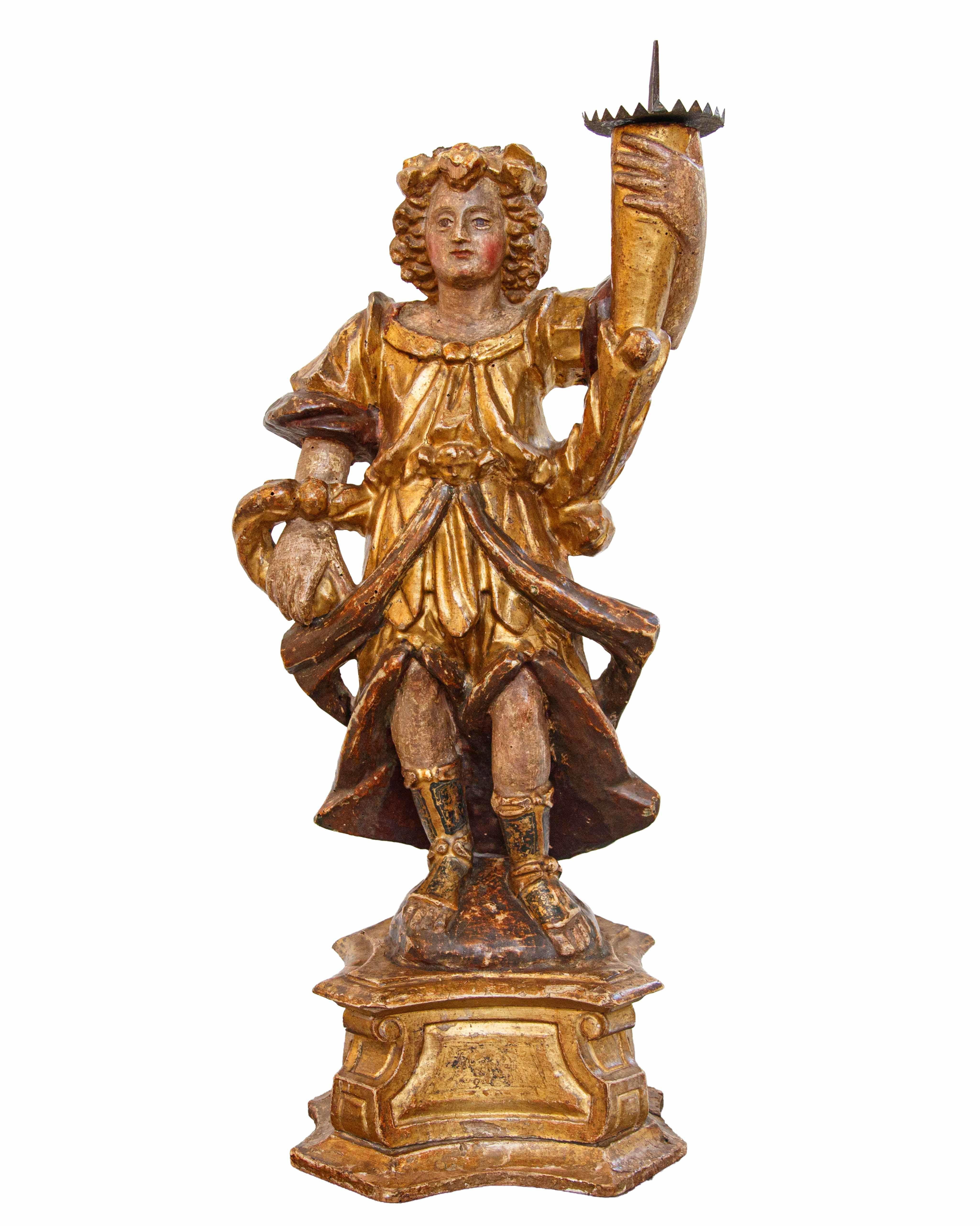 XVII secolo

Angeli reccicero

(2), Legno dorato, am alt.62