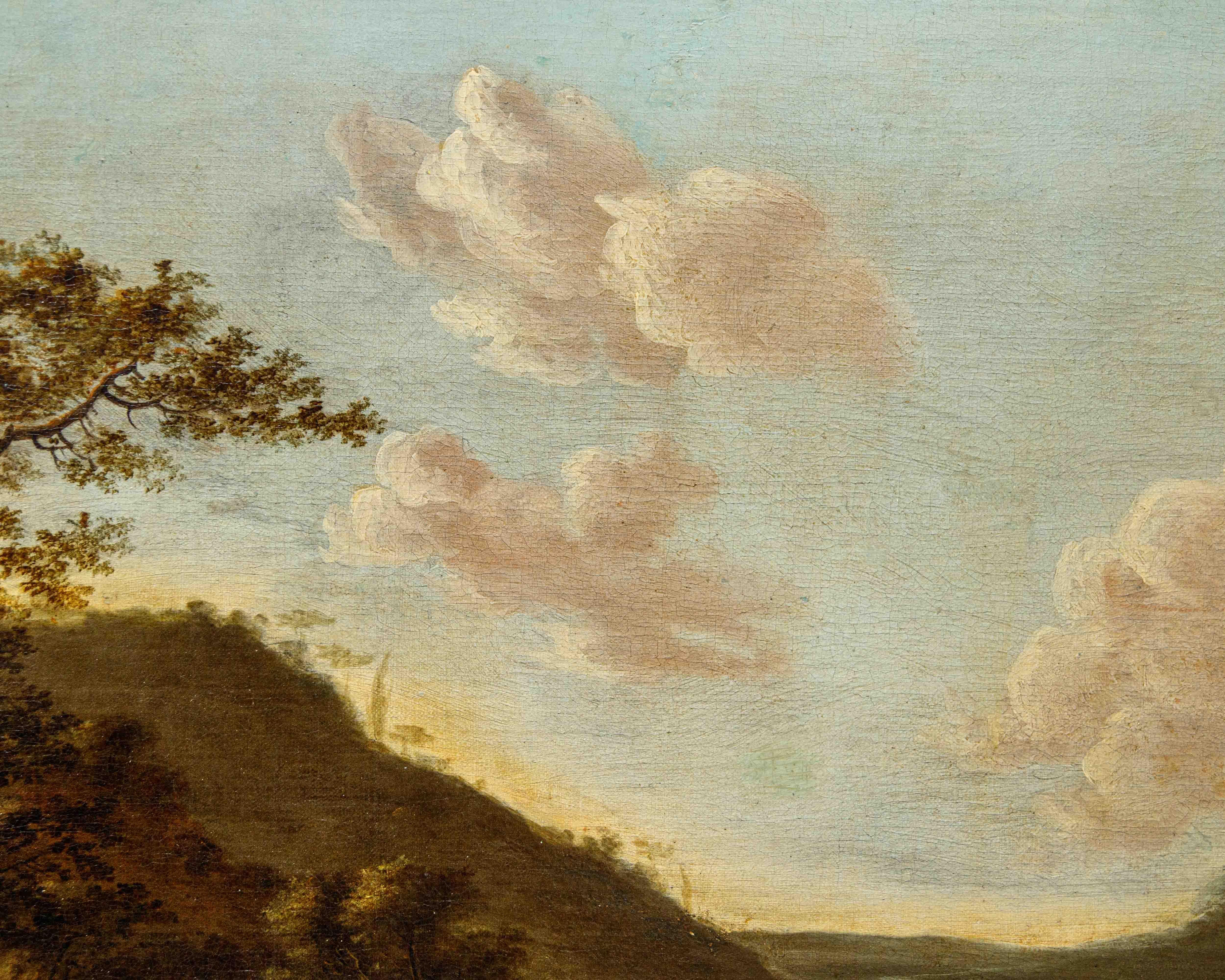 18th Century and Earlier XVII secolo, Paesaggio con personaggi in vendita