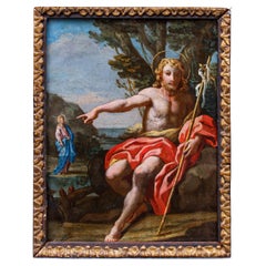 XVII secolo, scuola dei Carracci, San Giovanni Battista